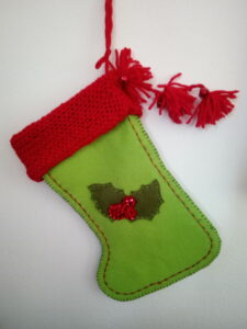 Felt Christmas stocking available for purchase