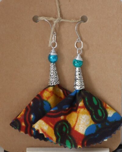 Afro skirt earrings available for purchase